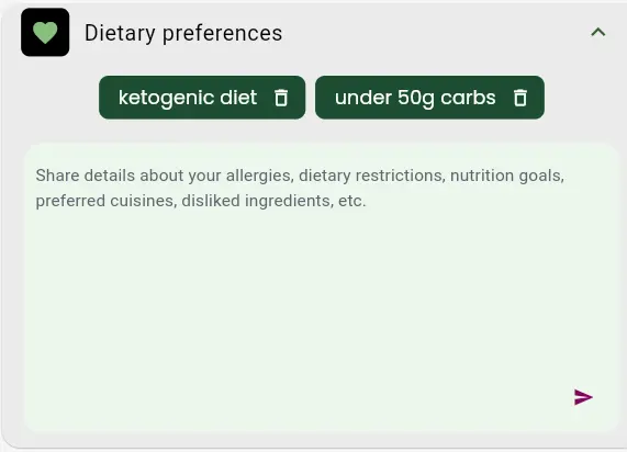 Dietary Preferences